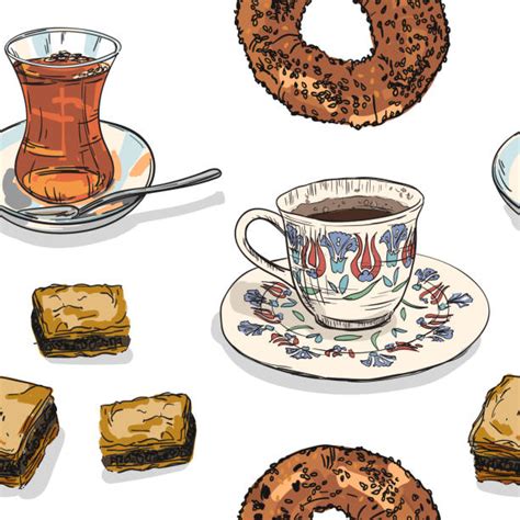 türk kahvesi çizimi
